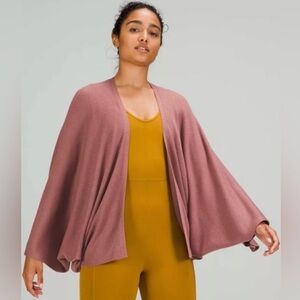 Lululemon | Cashlu Knit Textured Wrap Cardigan |‎ Size S/M | Spiced Chai